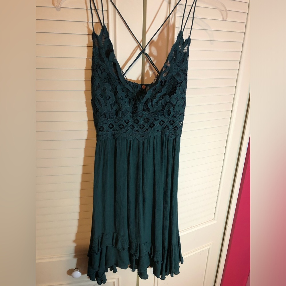 Green dress (free people) NEW size Medium